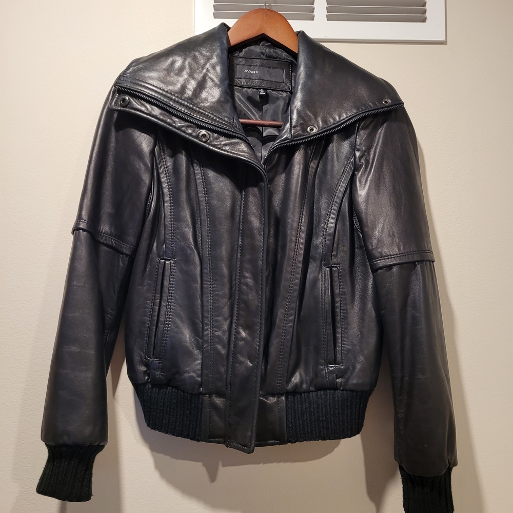 Avanti Black Leather Jacket